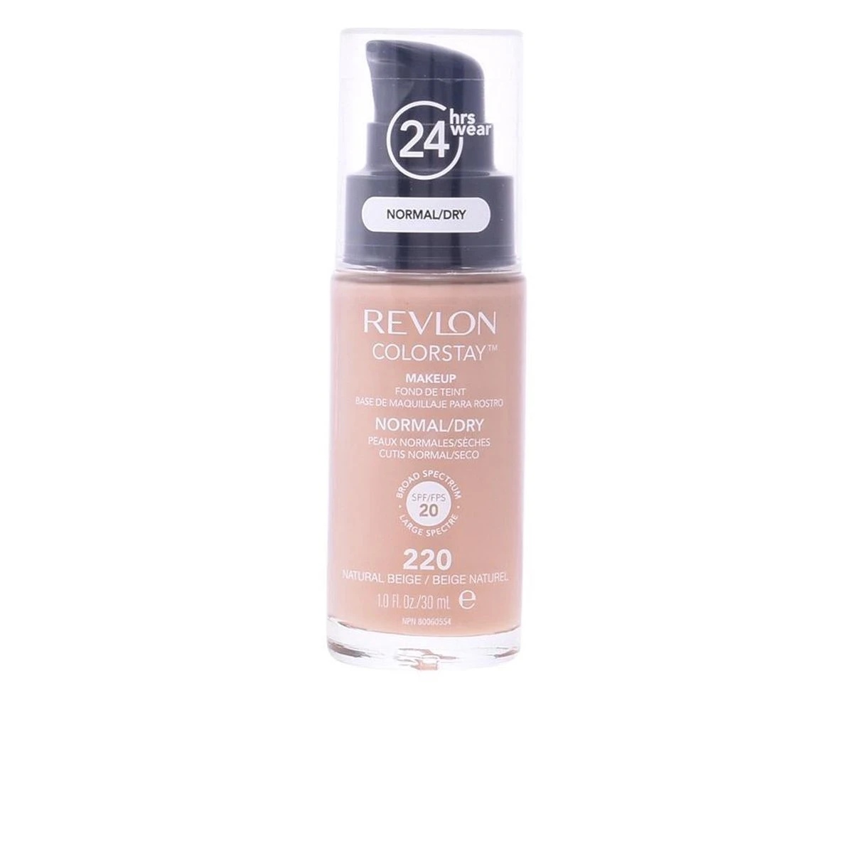 Revlon Colorstay Makeup Foundation SPF 20 - 220 Natural Beige - 30 Ml - Foundation 2 Revlon Colorstay Makeup Foundation SPF 20 - 220 Natural Beige - 30 Ml - Foundation - Afbeelding 2