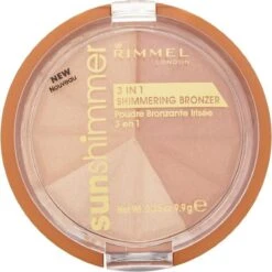 Rimmel London Rimmel - SunShimmer 3 In 1 Shimmering Bronzer Lustrous Powder 9.9 G 1 Gold Princess - -Cosmeticawinkel 1200x1200 248