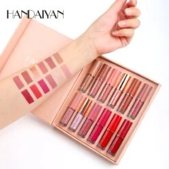 HANDAIYAN® | Set Van 12 | Liquid Lipsticks | Matte Lippenstift | Vloeibare Lippenstift | Waterproof | Make Up Set | Geschenkset | Giftset | Lipstick | Lippenstift | Lipgloss -Cosmeticawinkel 1200x1200 318