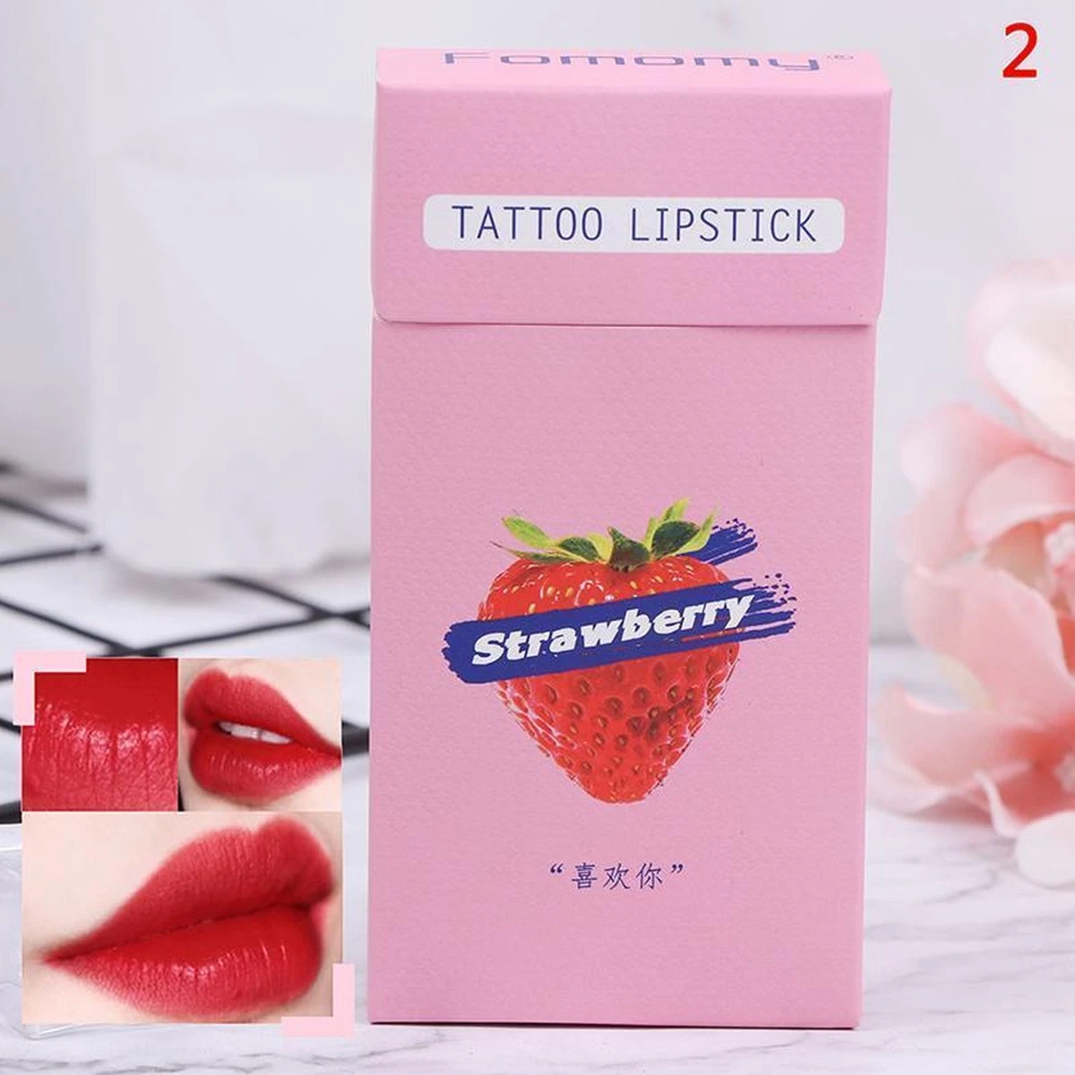 Lip Tint - Strawberry - Cheek Tint - Tattoo Lipstick - Lip And Cheek Tint - Cigarette Lip Tint - Lip Tint Peel Off - Waterproof Lipstick - Lippenstift- Lipgloss - Langhoudende Lipgloss - Cotton Swab Lip Tint - Sigaretten Lip Tint - Lip Tattoo 1 Lip Tint - Strawberry - Cheek Tint - Tattoo Lipstick - Lip And Cheek Tint - Cigarette Lip Tint - Lip Tint Peel Off - Waterproof Lipstick - Lippenstift- Lipgloss - Langhoudende Lipgloss - Cotton Swab Lip Tint - Sigaretten Lip Tint - Lip Tattoo