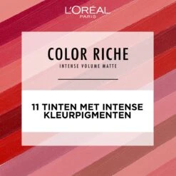 L'Oréal Paris - Color Riche Intense Volume Matte Lipstick - 633 Le Rosy Confident - Roze Lippenstift -Cosmeticawinkel 1200x1200 368