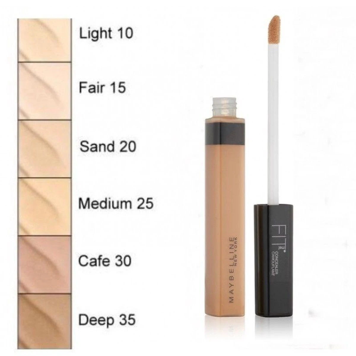 Maybelline Fit Me Concealer - 10 Light 17 Maybelline Fit Me Concealer - 10 Light - Afbeelding 17