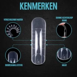Dual System Forms - Voor Polygel & Acrylgel Nagels - Kunstnagels - Nepnagels - 120 Stuks -Cosmeticawinkel 1200x1200 779