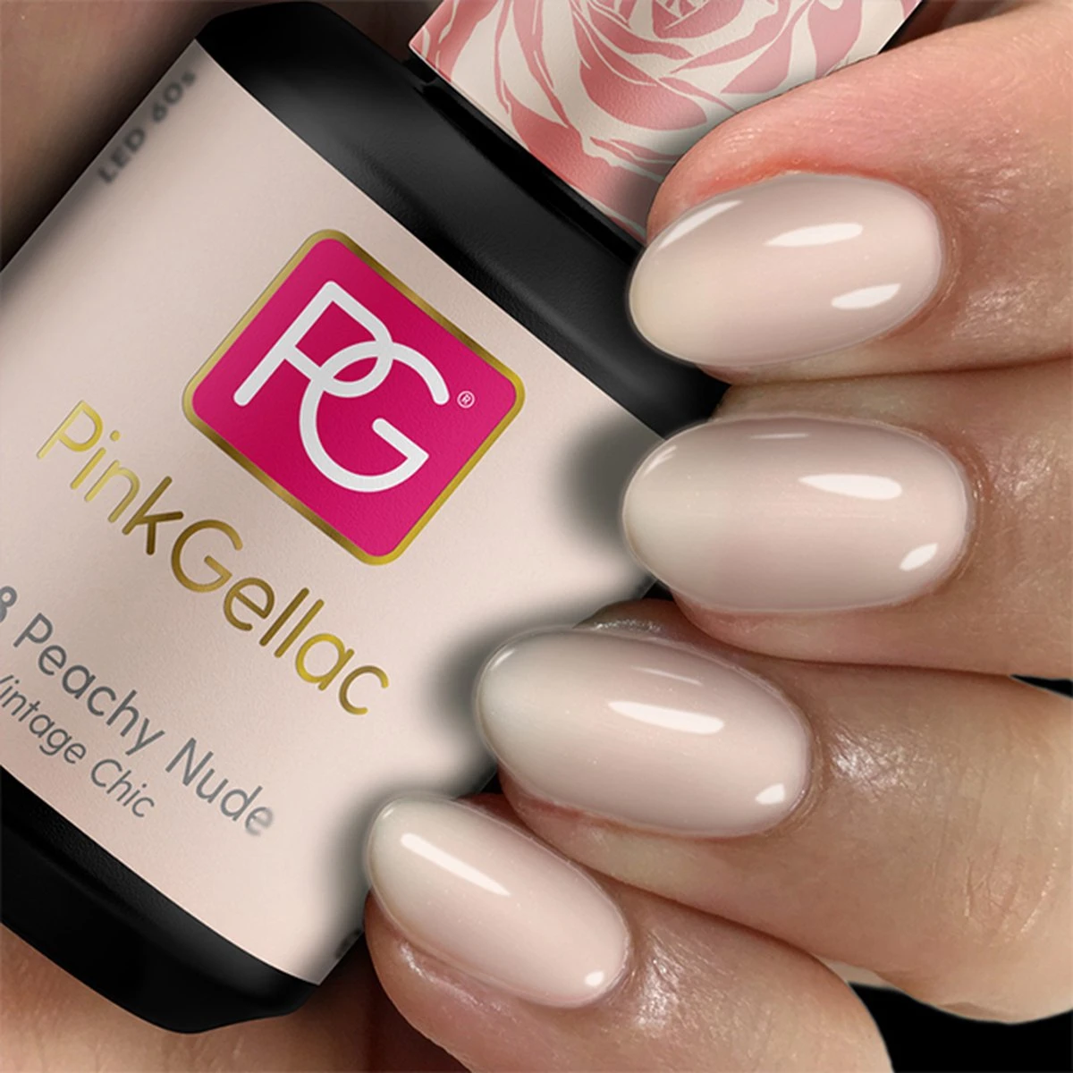 Pink Gellac - Peachy Nude - Gellak - Vegan - Perzik - Glanzend - 15ml 4 Pink Gellac - Peachy Nude - Gellak - Vegan - Perzik - Glanzend - 15ml - Afbeelding 4