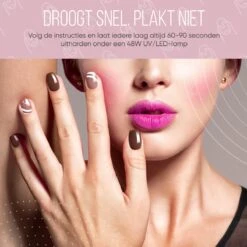 Lovae Cosmetics Gellak - 6-delige Set - Gel Nagellak - Dark Nude - Gellac - 8ML -Cosmeticawinkel 1200x1200 840