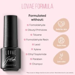 Lovae Cosmetics Gellak - 6-delige Set - Gel Nagellak - Dark Nude - Gellac - 8ML -Cosmeticawinkel 1200x1200 843