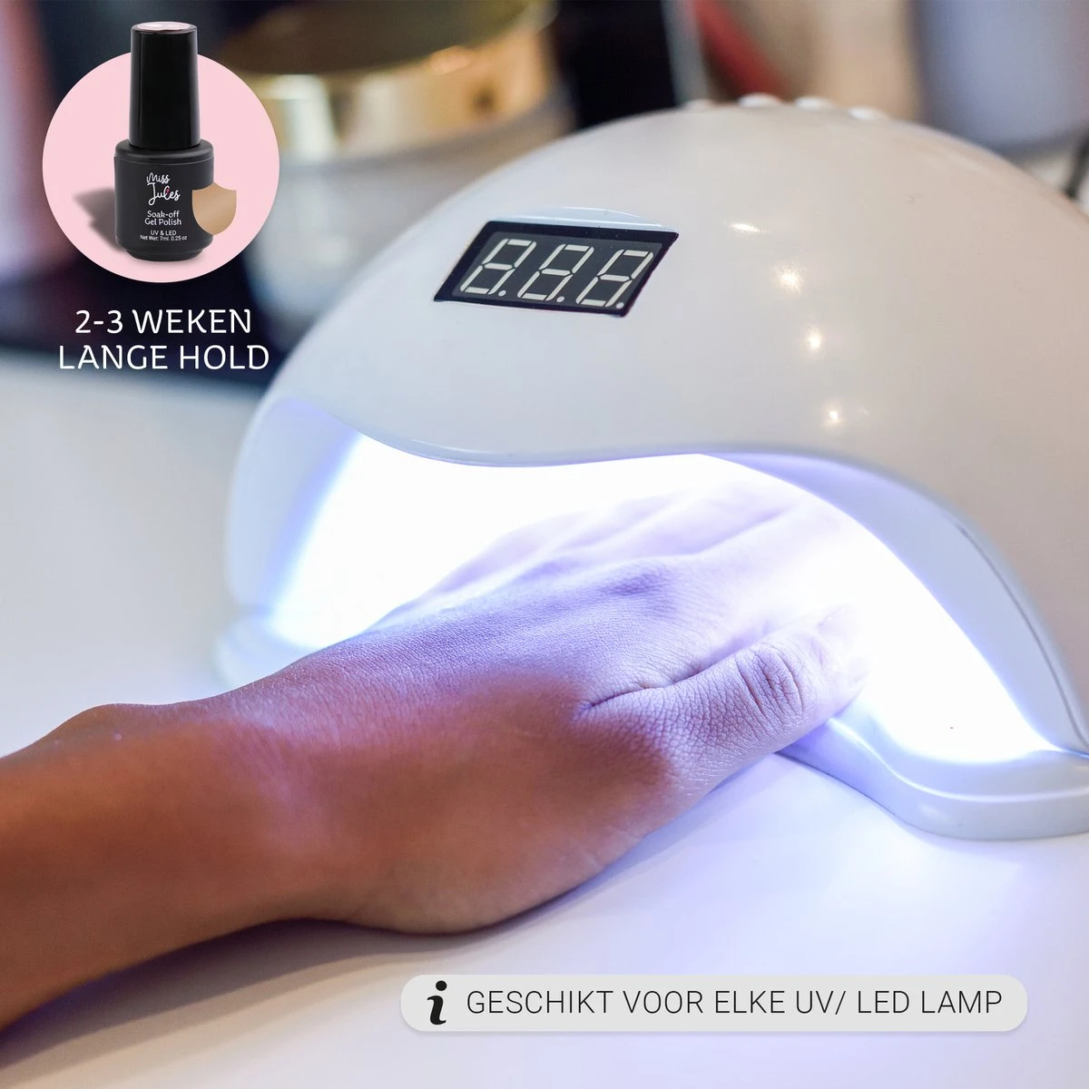 Miss Jules - 6-Delige Gellak Starterspakket - Nagellak - Kleur Paars, Roze & Glitter - Glanzend & Dekkend Resultaat 5 Miss Jules - 6-Delige Gellak Starterspakket - Nagellak - Kleur Paars, Roze & Glitter - Glanzend & Dekkend Resultaat - Afbeelding 5