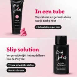 Miss Jules® Luxe Complete Polygel Kit - Polygel Nagels Starterspakket - 6 Kleuren - Perfecte Combinatie Gellak & Acryl - Incl. UV LED Lamp & Instructievideo (NL) -Cosmeticawinkel 1200x1200 947