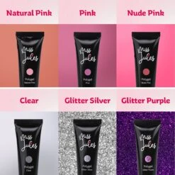 Miss Jules® Luxe Complete Polygel Kit - Polygel Nagels Starterspakket - 6 Kleuren - Perfecte Combinatie Gellak & Acryl - Incl. UV LED Lamp & Instructievideo (NL) -Cosmeticawinkel 1200x1200 956