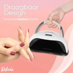 Rebela | Nageldroger | Gelnagels | GEL UV LED Nail Lamp 168w | UV Lamp Gelnagels | Led Nagellamp | Nageldroger | Wit -Cosmeticawinkel 1200x1200 977
