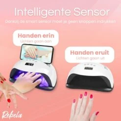 Rebela | Nageldroger | Gelnagels | GEL UV LED Nail Lamp 168w | UV Lamp Gelnagels | Led Nagellamp | Nageldroger | Wit -Cosmeticawinkel 1200x1200 983