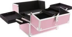 AREBOS Cosmeticakoffer Beauty Case Multikoffer 15 L Roze -Cosmeticawinkel 1200x616 1
