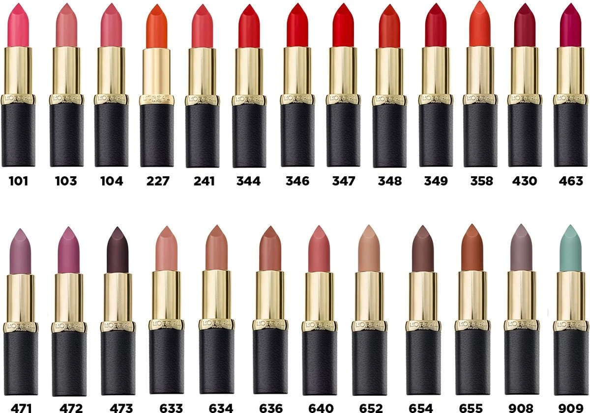 L'Oréal Paris Color Riche Matte Lippenstift - 347 Haute Rouge 13 L'Oréal Paris Color Riche Matte Lippenstift - 347 Haute Rouge - Afbeelding 13