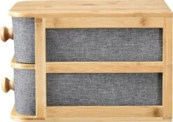 Bureau Organizer Arsivik Met 2 Lades Bamboe 15,5x18x23 Cm -Cosmeticawinkel 1200x845 2