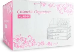 Relaxdays Make-up Organizer - Tweedelig - Cosmetica Opbergdoos - Transparant 33 Relaxdays Make-up Organizer - Tweedelig - Cosmetica Opbergdoos - Transparant -Cosmeticawinkel 1200x852 3