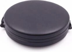 UNIQ Drievoudige Compacte Reisspiegel Met LED (vergroting 5x En 10x) - Make Up Spiegel Met Verlichting - Zwart -Cosmeticawinkel 1200x869 3