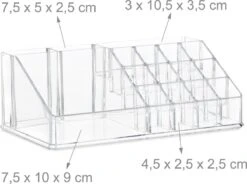 Relaxdays Make-up Organizer - Tweedelig - Cosmetica Opbergdoos - Transparant 25 Relaxdays Make-up Organizer - Tweedelig - Cosmetica Opbergdoos - Transparant -Cosmeticawinkel 1200x892
