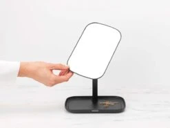 Brabantia ReNew Make-up Spiegel - Met Accessoireschaal - Dark Grey -Cosmeticawinkel 1200x900 12