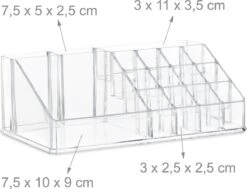 Relaxdays Make-up Organizer - Tweedelig - Cosmetica Opbergdoos - Transparant 26 Relaxdays Make-up Organizer - Tweedelig - Cosmetica Opbergdoos - Transparant -Cosmeticawinkel 1200x918