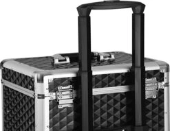 Songmics Kapperskoffer - Cosmetica Trolley - Cosmetica Koffer - Make-up Koffer - Visagie Koffer - Make Up Trolley - Op Wielen - Zwart -Cosmeticawinkel 1200x930 1