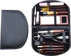 Manicure Set - 18 Stuk(s) - Make Up Set - Nagelschaar - Nagelvijl - Brush - Kerstcadeau