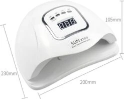 Merkloos 80 Watt UV LED Lamp Nagels - SUN X5 MAX - 45LED - Nagel - UV- LED Lamp - Wit - Nagellamp - Nail Dryer - Nagels - Salon - Lamp - -Cosmeticawinkel 1200x959 1