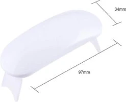 WiseGoods - Premium Nagel LED Lamp Gelnagels - Nagellak Droger - Gellak - 6W - Wit -Cosmeticawinkel 1200x973 1