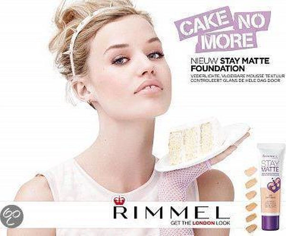 Rimmel London Stay Matte Liquid Foundation - 300 Sand 3 Rimmel London Stay Matte Liquid Foundation - 300 Sand - Afbeelding 3