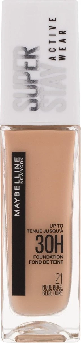 Maybelline - Superstay Active Wear Foundation - 21 Nude Beige 14 Maybelline - Superstay Active Wear Foundation - 21 Nude Beige - Afbeelding 14