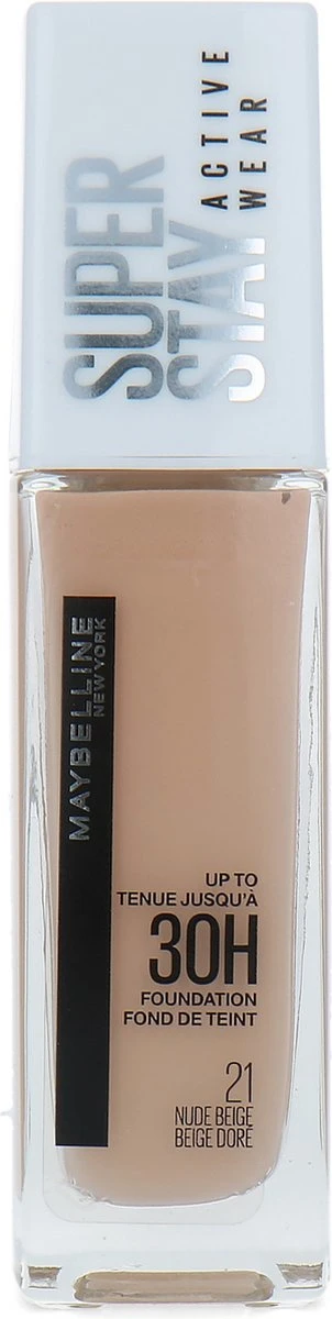 Maybelline - Superstay Active Wear Foundation - 21 Nude Beige 6 Maybelline - Superstay Active Wear Foundation - 21 Nude Beige - Afbeelding 6