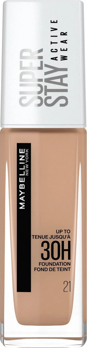 Maybelline - Superstay Active Wear Foundation - 21 Nude Beige 1 Maybelline - Superstay Active Wear Foundation - 21 Nude Beige
