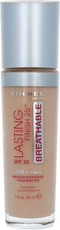 Rimmel London Rimmel Lasting Finish Breathable Foundation - 100 Ivory 27 Rimmel London Rimmel Lasting Finish Breathable Foundation - 100 Ivory -Cosmeticawinkel 313x1200 1