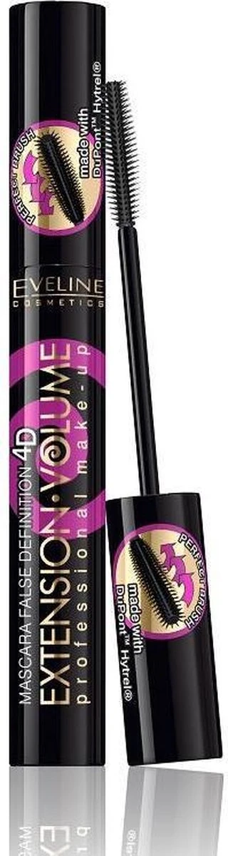 Eveline Cosmetics Extension Volume 4D Extreme Volume & Verdeling Mascara 2 Eveline Cosmetics Extension Volume 4D Extreme Volume & Verdeling Mascara - Afbeelding 2