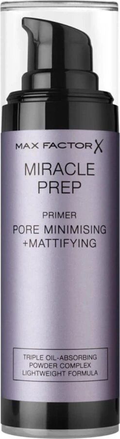 Max Factor Miracle Prep Primer Pore Minimising & Mattifying - 30 Ml 11 Max Factor Miracle Prep Primer Pore Minimising & Mattifying - 30 Ml -Cosmeticawinkel 330x1200 1