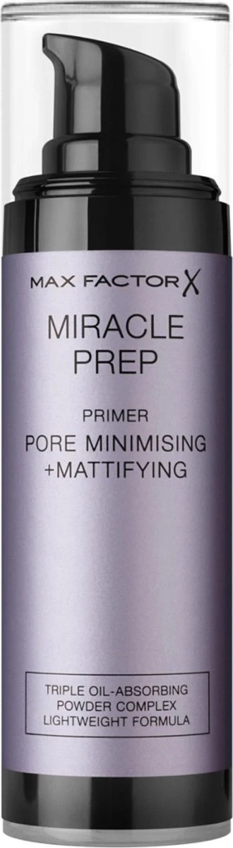 Max Factor Miracle Prep Primer Pore Minimising & Mattifying - 30 Ml 5 Max Factor Miracle Prep Primer Pore Minimising & Mattifying - 30 Ml - Afbeelding 5