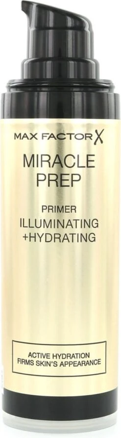Max Factor Miracle Prep Primer Illuminating & Hydrating - 000 Transparant - 30 Ml -Cosmeticawinkel 332x1200