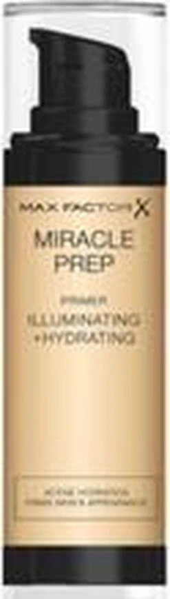 Max Factor Miracle Prep Primer Illuminating & Hydrating - 000 Transparant - 30 Ml -Cosmeticawinkel 341x1200 1