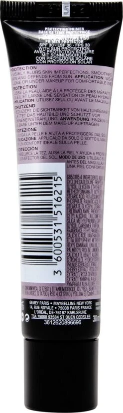 Maybelline Facestudio Primer - Protecting Primer SPF30 - 30ml -Cosmeticawinkel 358x1200 2