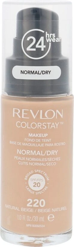 Revlon Colorstay Makeup Foundation SPF 20 - 220 Natural Beige - 30 Ml - Foundation 11 Revlon Colorstay Makeup Foundation SPF 20 - 220 Natural Beige - 30 Ml - Foundation -Cosmeticawinkel 360x1200 6