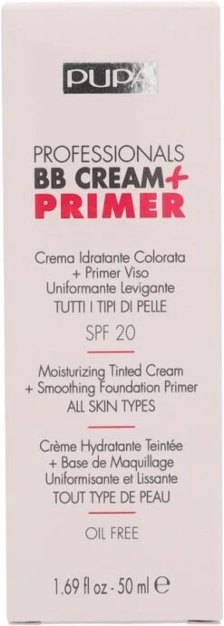 Pupa Milano Professionals BB Cream + Primer - Nude 001 -Cosmeticawinkel 429x1200