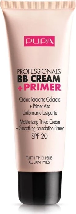 Pupa Milano Professionals BB Cream + Primer - Nude 001 -Cosmeticawinkel 430x1200