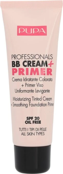 Pupa Milano Professionals BB Cream + Primer - Nude 001 -Cosmeticawinkel 438x1200 4