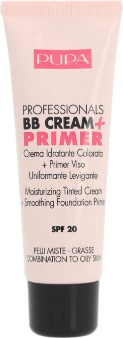 Pupa Milano BB Cream + Primer For Combination To Oily Skin - 001 Nude -Cosmeticawinkel 439x1200 3
