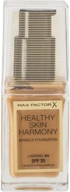 Max Factor Healthy Skin Harmony Foundation - 85 Caramel -Cosmeticawinkel 441x1200
