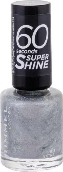 Rimmel London 60 Seconds Nagellak Special Effect Glitter - 33 Zilver