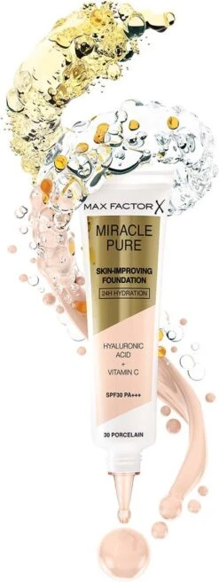 Max Factor Miracle Pure Skin Improving Foundation 055 Beige 9 Max Factor Miracle Pure Skin Improving Foundation 055 Beige -Cosmeticawinkel 452x1200