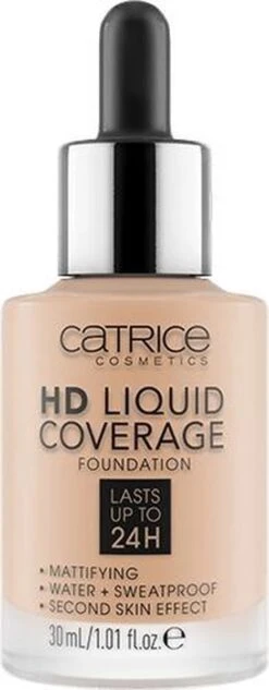 Catrice - Liquid Make-Up HD Liquid Coverage (Foundation) 30 Ml 030 Sand Beige - -Cosmeticawinkel 468x1200