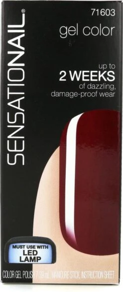 SensatioNail Gel Polish Miss Behave - Gel Nagellak - Rood