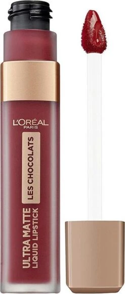 L'Oréal Paris Les Chocolates Ultra Matte Liquid Lippenstift - 864 Tasty Ruby -Cosmeticawinkel 509x1200 8