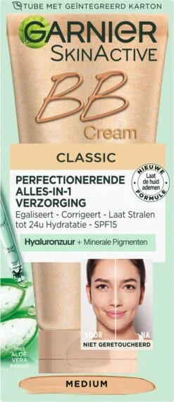 Garnier SkinActive BB Cream Classic Medium 5-in-1 Verzorging - 50 Ml -Cosmeticawinkel 519x1200 4